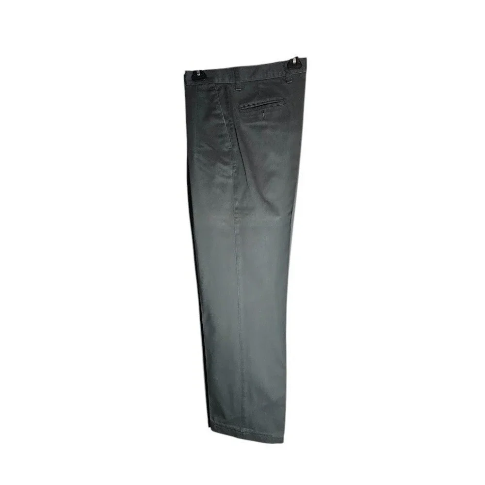 Dockers Mens Pleated Front Grey‎ Chino Pants Straight Leg Casual Slacks 37x30